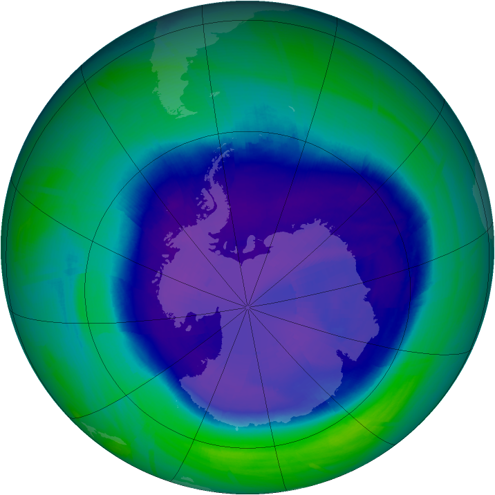 Ozone Map 2008-09-17